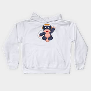 Mole Musician Headphone Music Kids Hoodie